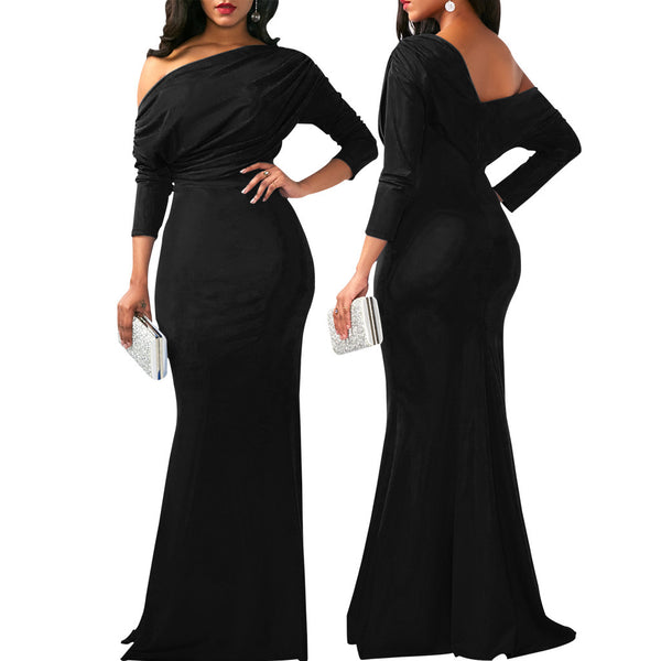 Women's Long Sleeve Off Shoulder Bodycon